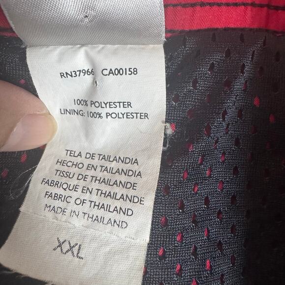 Vintage 90’s Nike Men’s Sz XXL Center Swoosh Swim Trunks Red Swimming - Picture 8 of 8